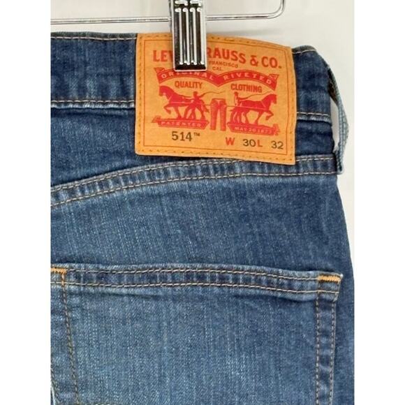 Levi Strauss & Co. Men’s 514 Straight Fit Jeans in Dark Wash – Size 30 x 32 - Picture 4 of 6